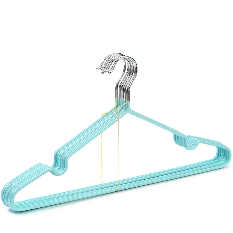 10 Pcs Durable Metal Clothes Hanger with Non-Slip Coating, HG0002