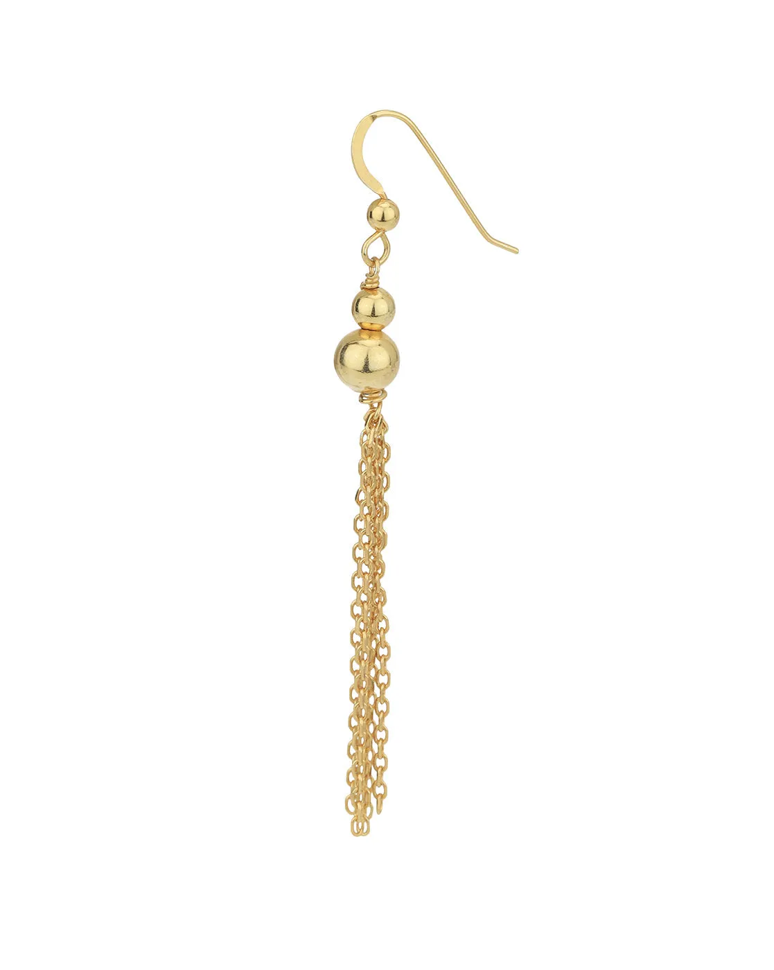 18Kt Gold Plated With Zirconia Stylish Studded Hoop Earring