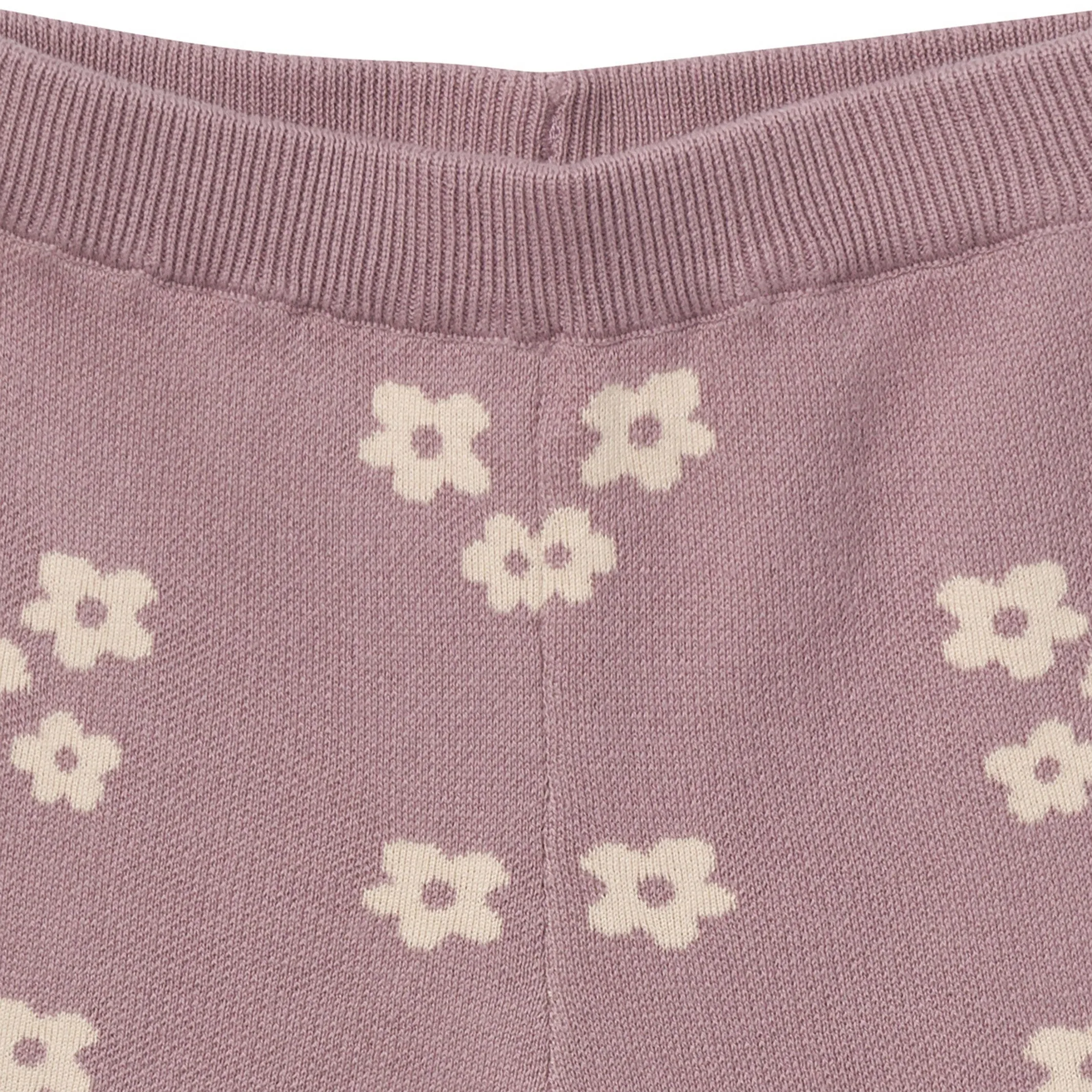 2-Pack Infant & Toddler Girls Medium Lilac Cluster Jacquard Sweater and Pant Set