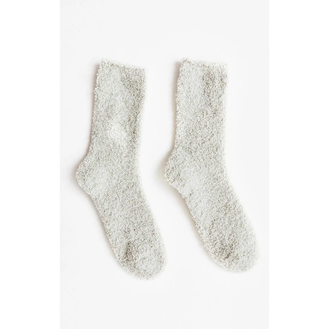 2 Pack Plush Socks in Agave Green