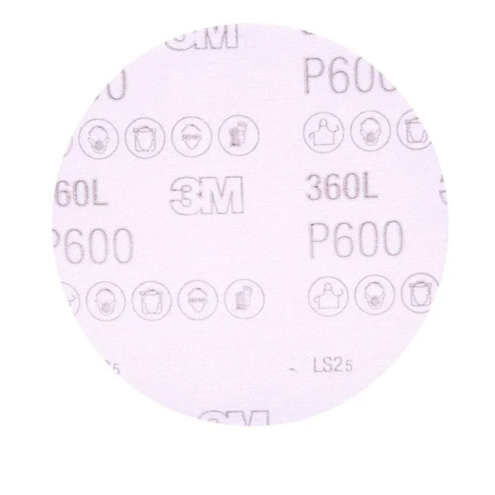 3M™ Hookit™ Film Disc 360L, 5 in x NH P600, 100 per inner 500 per case