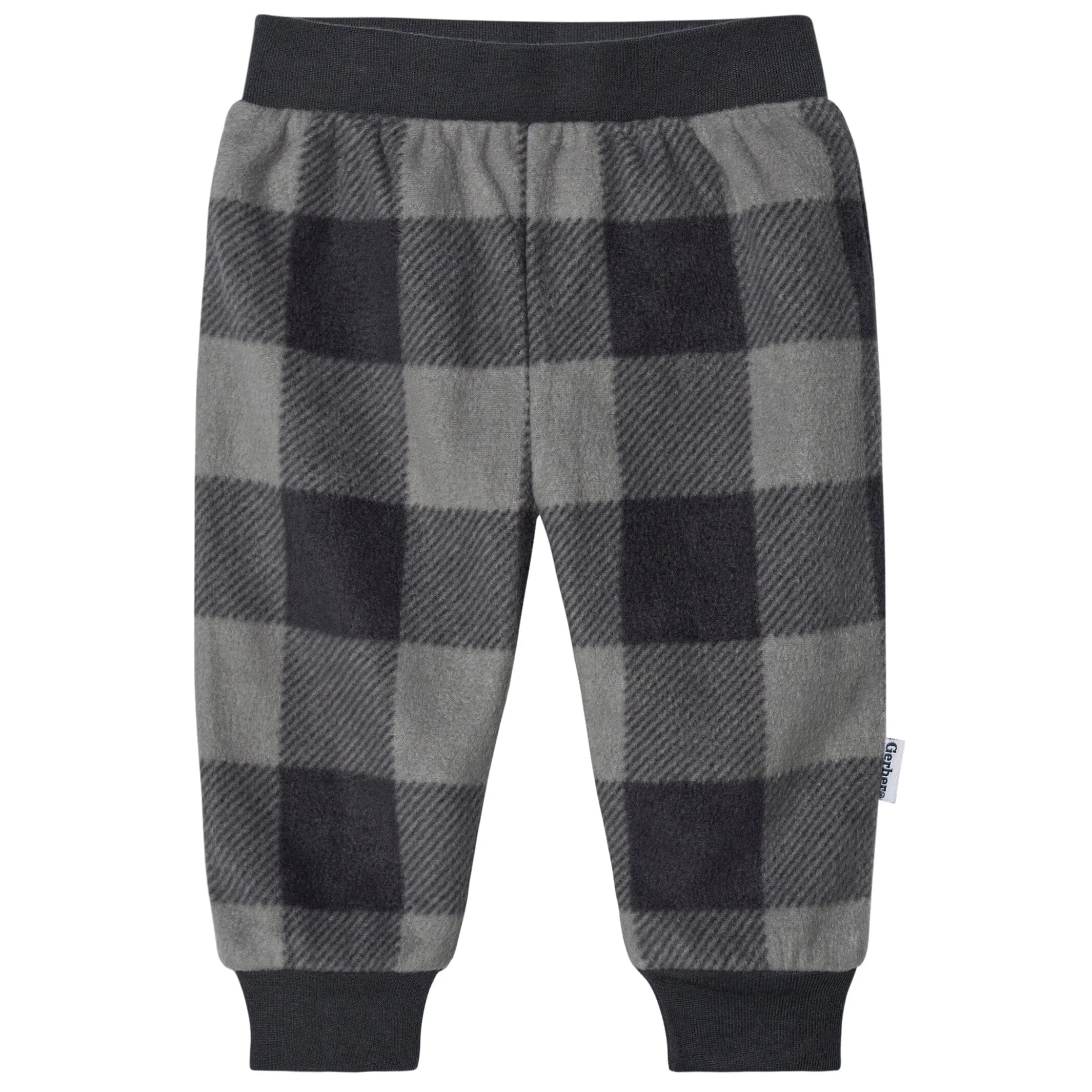 4-Pack Baby Boys Plaid Fleece Pants