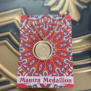 Accessories- Gold Mantra Medallion