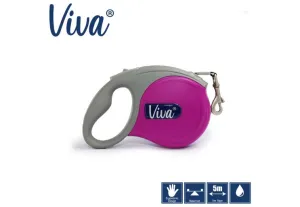 Ancol - Viva Retractable 5m Lead - Black - Large