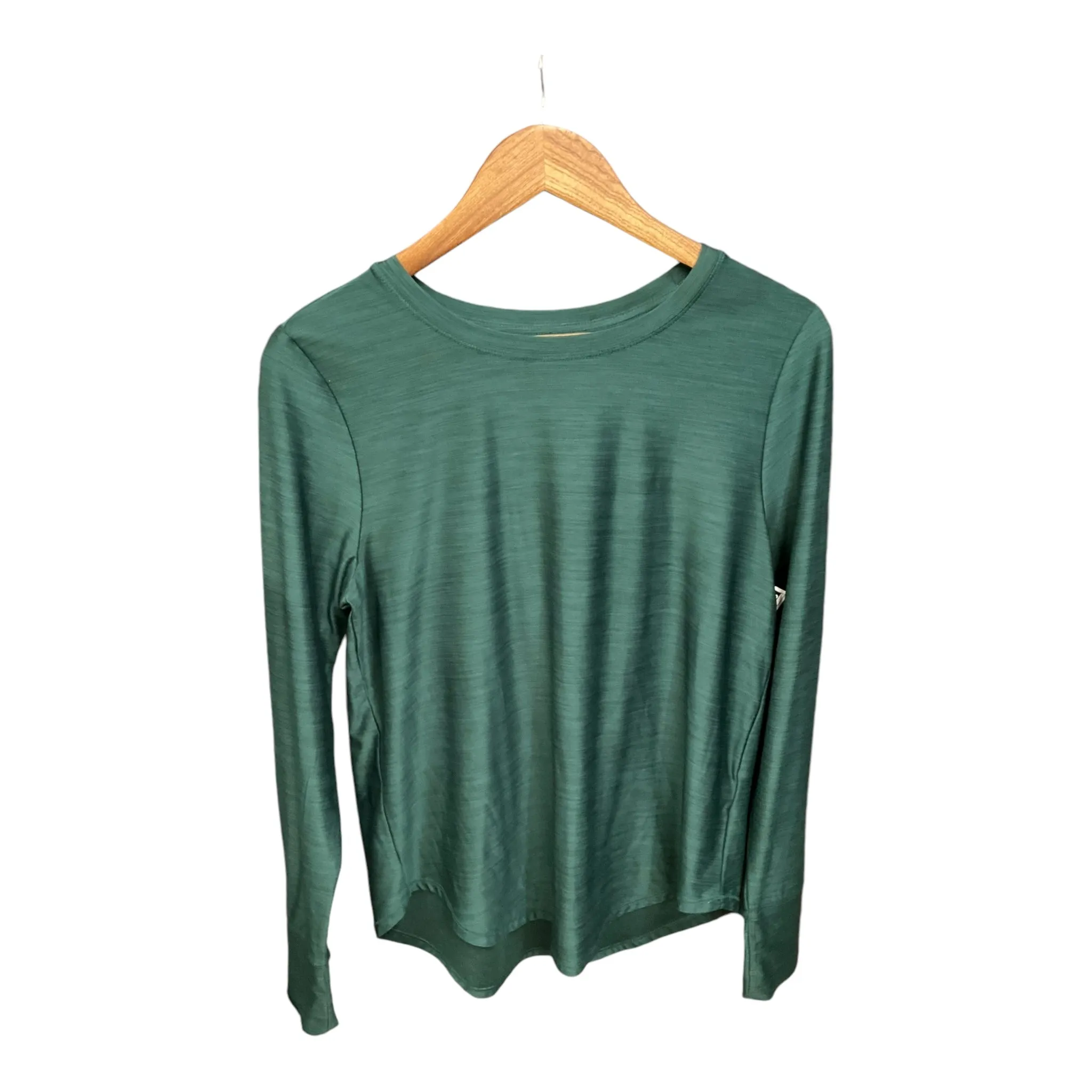 Athletic Top Long Sleeve Crewneck By Dsg Outerwear In Green, Size: M