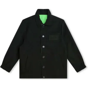 Boys Black Reversible Graffiti Logo Jacket