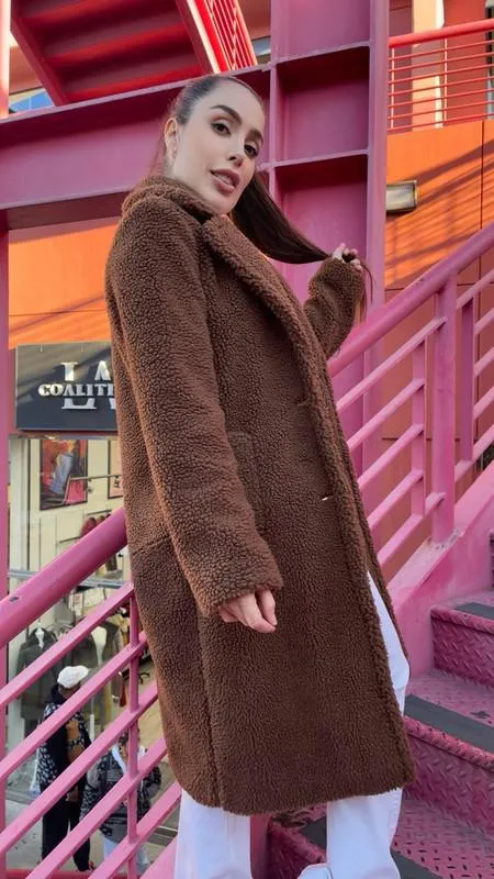 Brown Teddy Coat