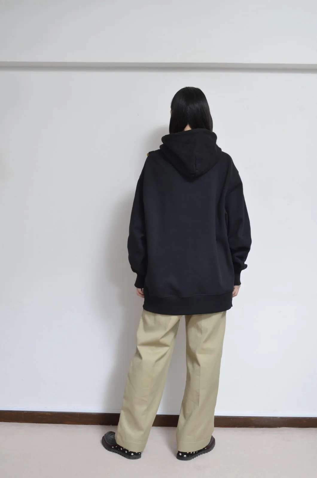 CHIFFON HOODIE (ACCESSORIES) / BLK