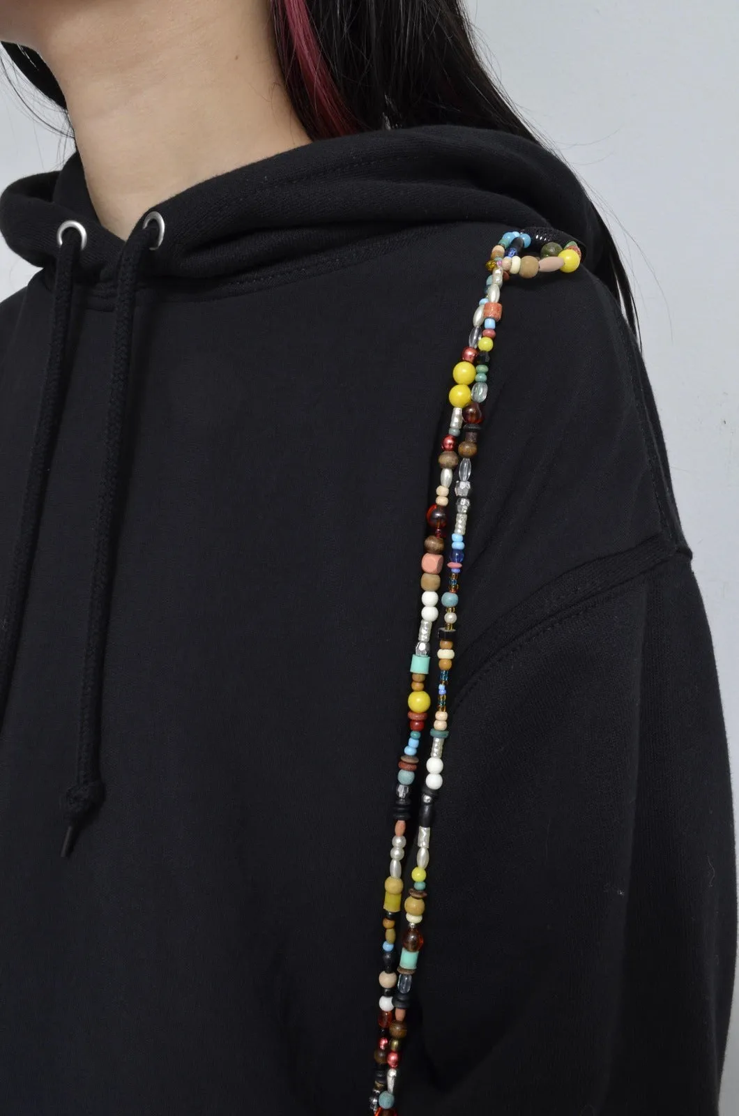 CHIFFON HOODIE (ACCESSORIES) / BLK