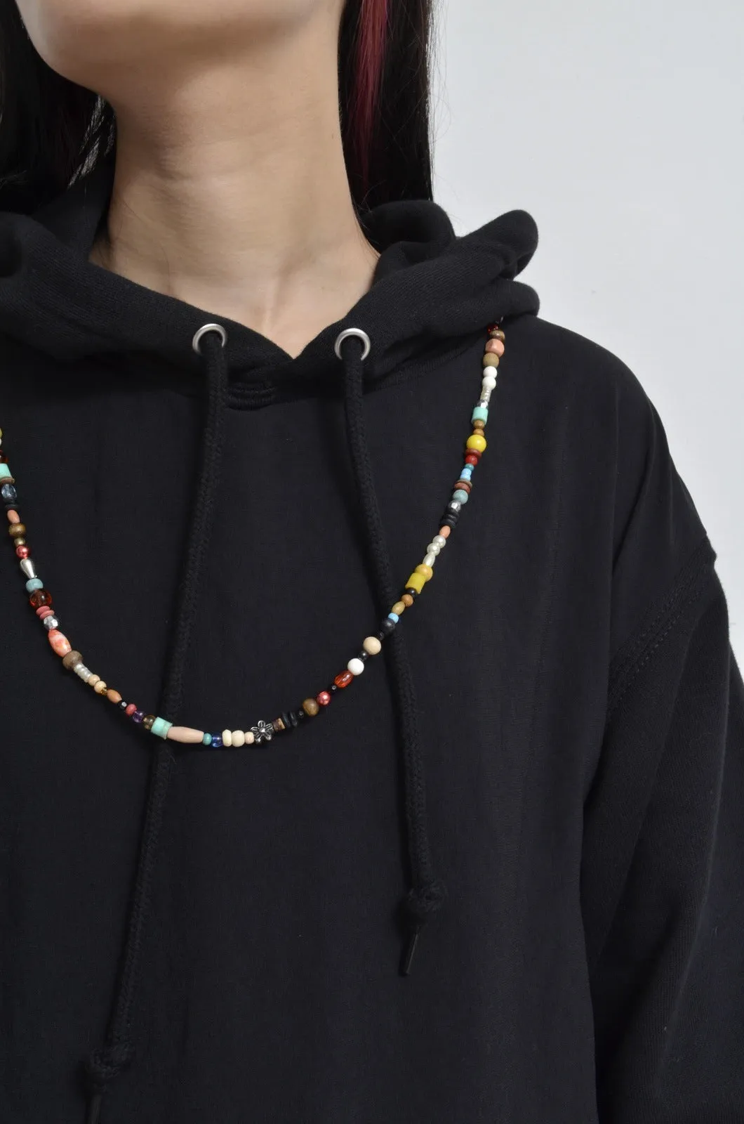 CHIFFON HOODIE (ACCESSORIES) / BLK