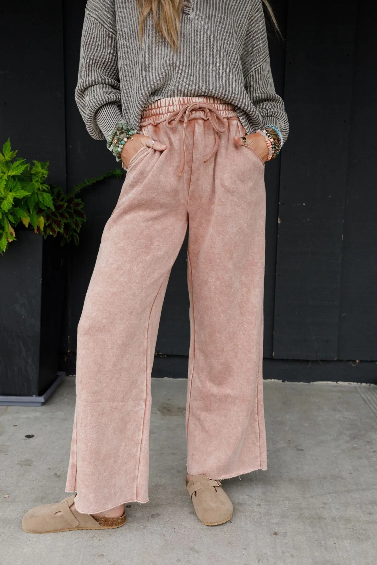 Cozy Cloud Lounge Pants - Rust