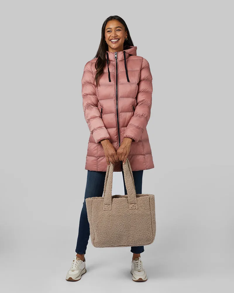 COZY SHERPA TOTE BAG