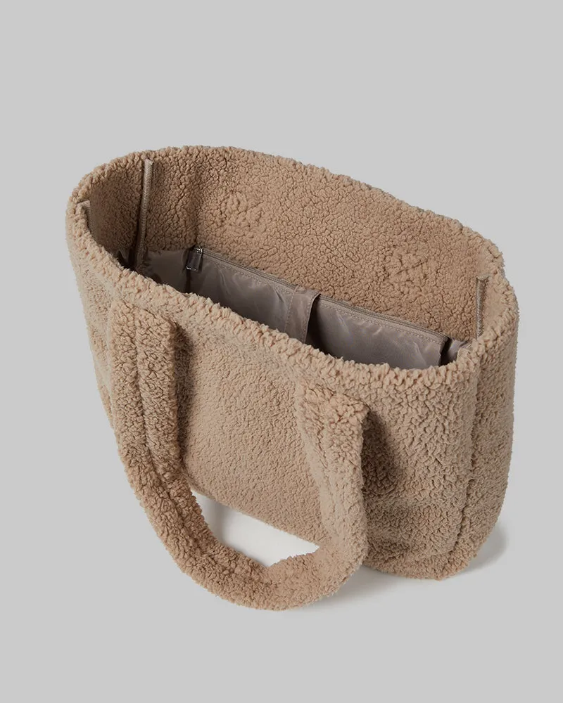 COZY SHERPA TOTE BAG