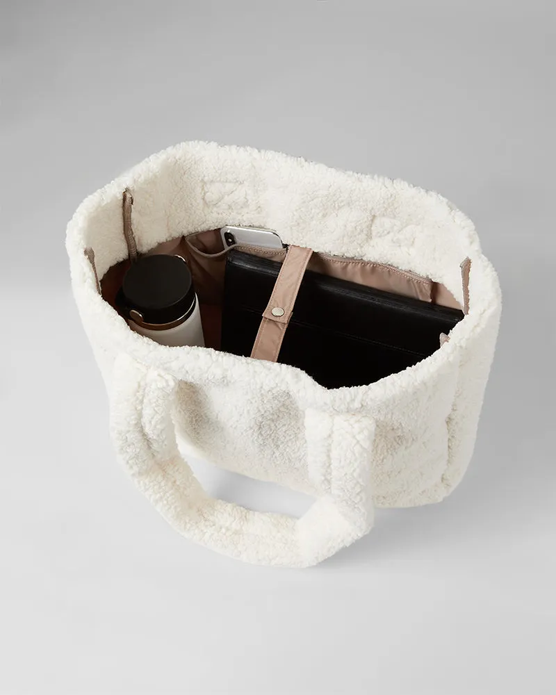 COZY SHERPA TOTE BAG