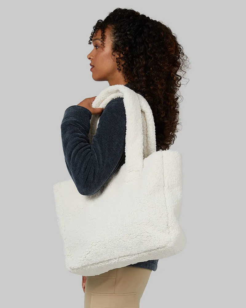 COZY SHERPA TOTE BAG