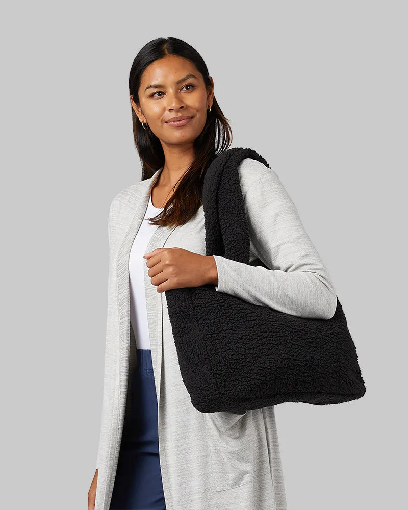 COZY SHERPA TOTE BAG