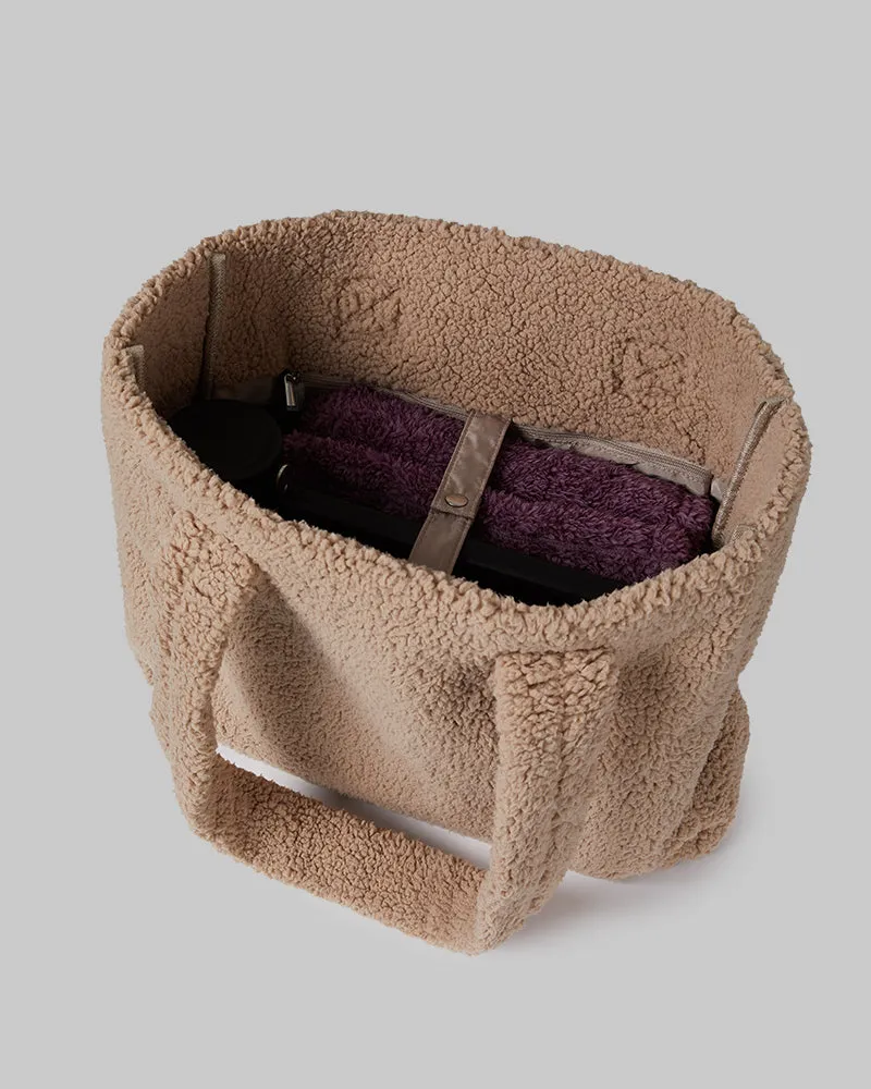 COZY SHERPA TOTE BAG