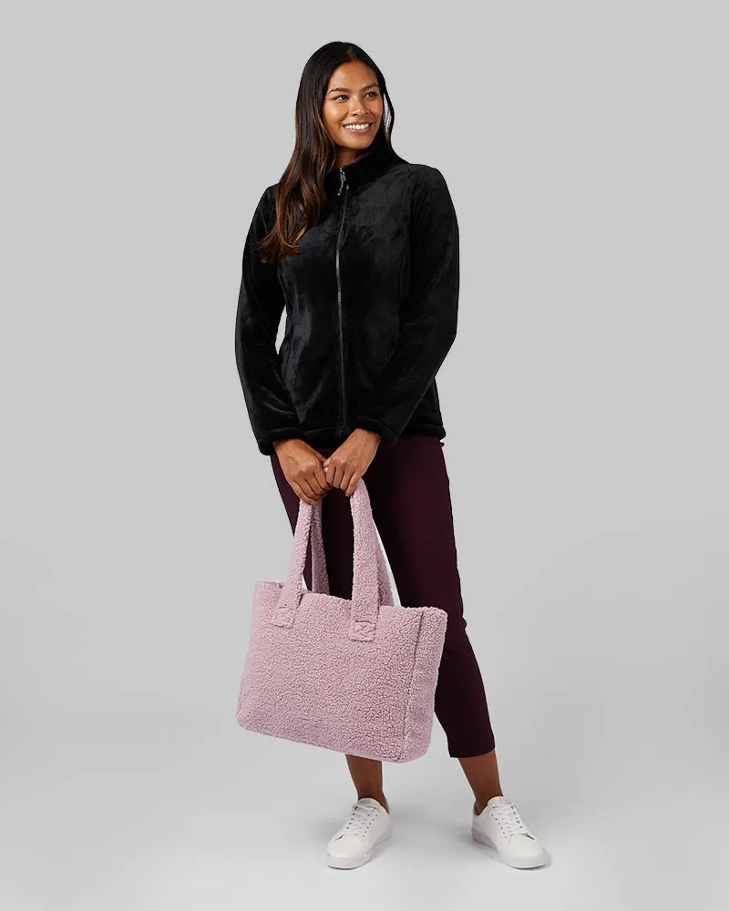 COZY SHERPA TOTE BAG