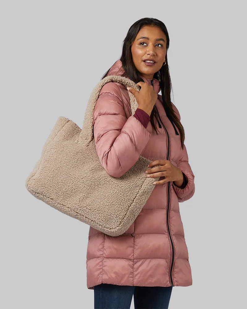 COZY SHERPA TOTE BAG