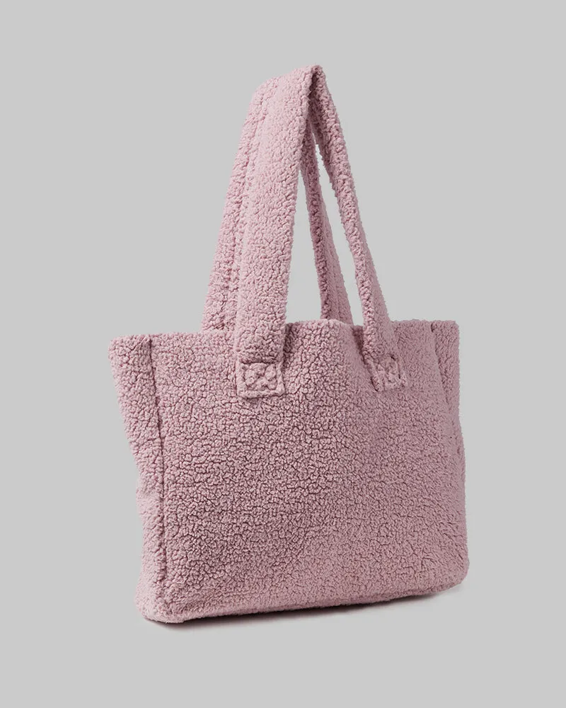 COZY SHERPA TOTE BAG