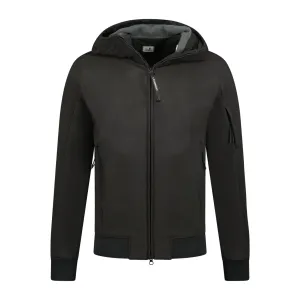 CP COMPANY Softshell Hooded Arm Lens Jacket Black