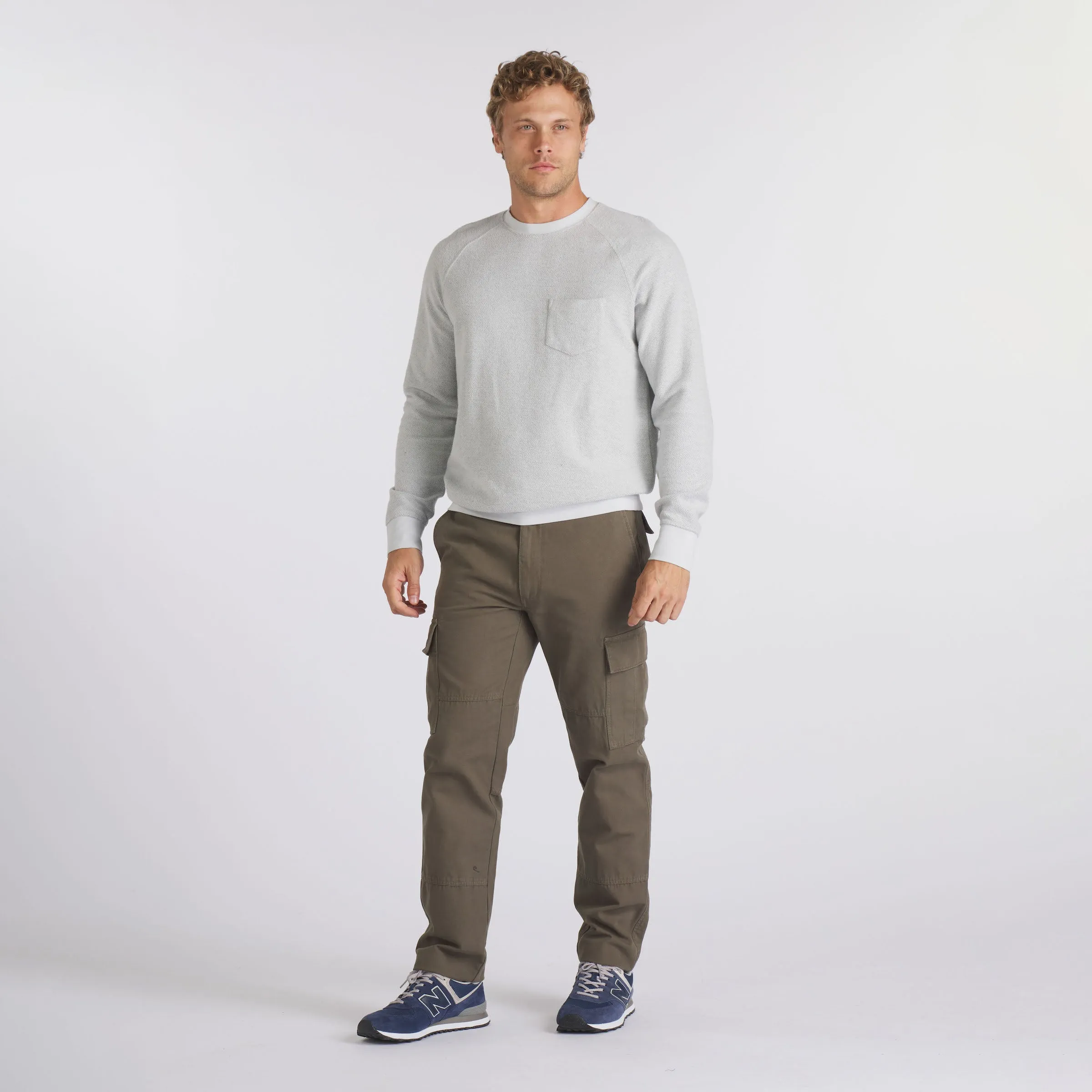 Dunlop Reverse Fleece Crew Neck - Glacier Gray