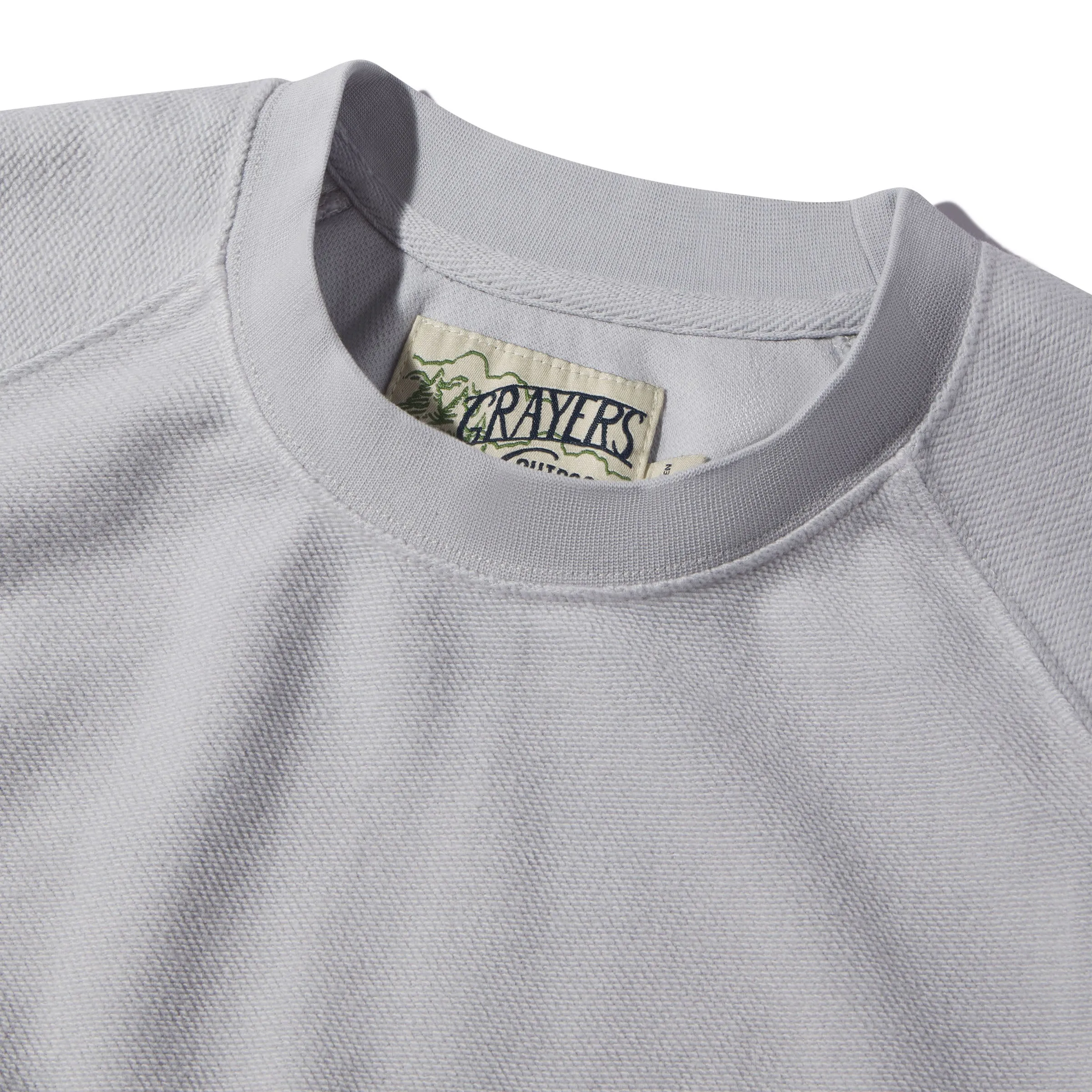 Dunlop Reverse Fleece Crew Neck - Glacier Gray