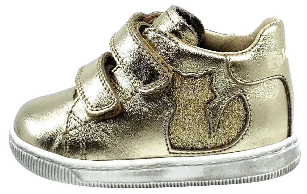 Falcotto Girls KLINGON Shoes, GLITTER PLATINO