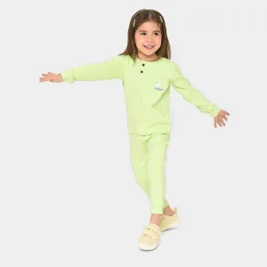 Farm Friends Sage Sweatshirt with Pyjama Thermal Set