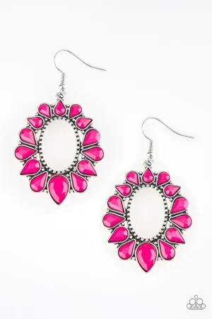 Fashionista Flavor Pink Earrings - Paparazzi Accessories