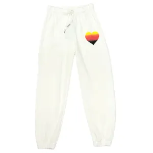 FBZ Ombre Heart Off White Thermal Joggers