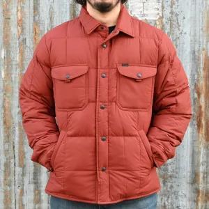 Filson Lightweight Down Jacket Shirt in Madder Red