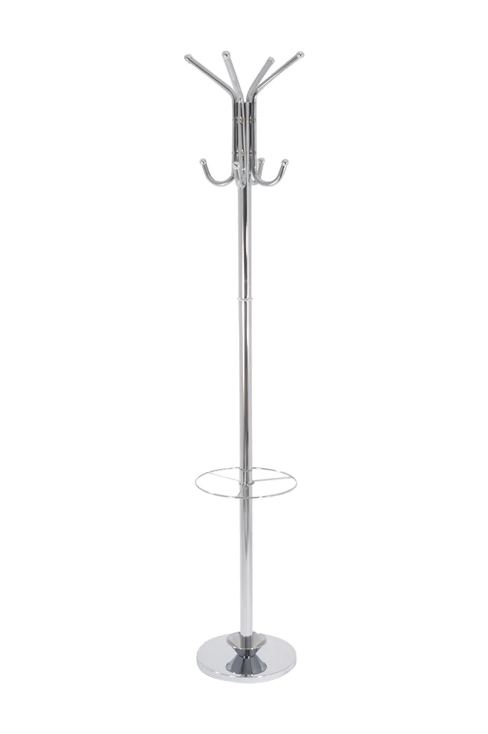 Hamilton Free Standing Metal Coat Rack,Chrome