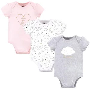 Hudson Baby Cotton Bodysuits, Dreamer