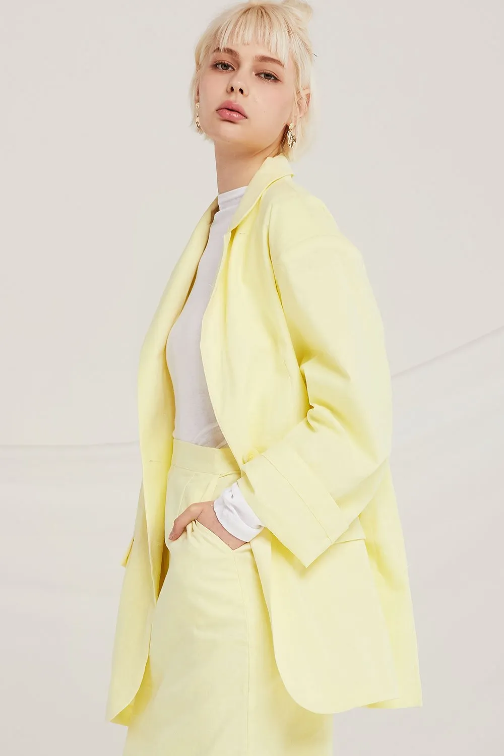 Iris Oversized Linen Jacket