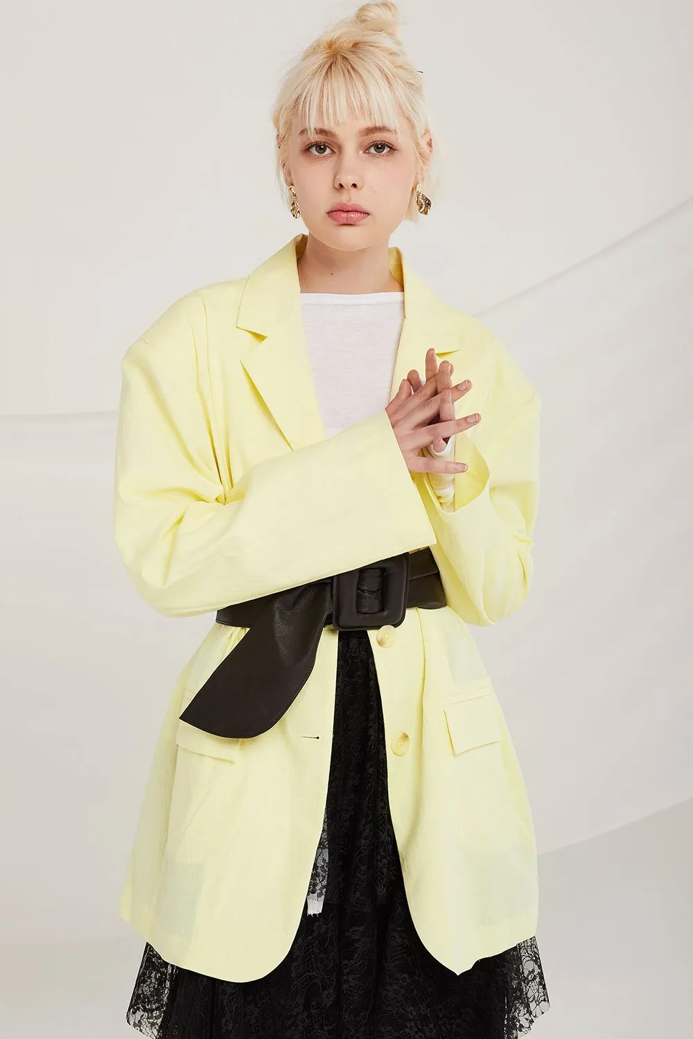 Iris Oversized Linen Jacket