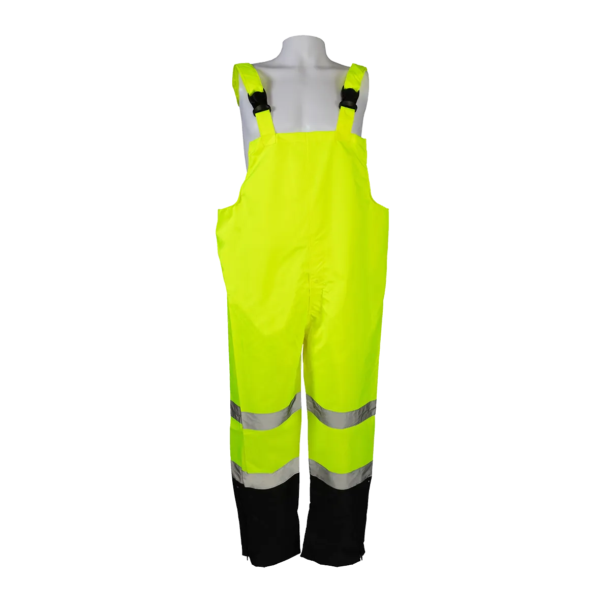 LBBIP-CE ANSI/ISEA 107-2015 Class E Lime/Black Waterproof Rain Bib Pants