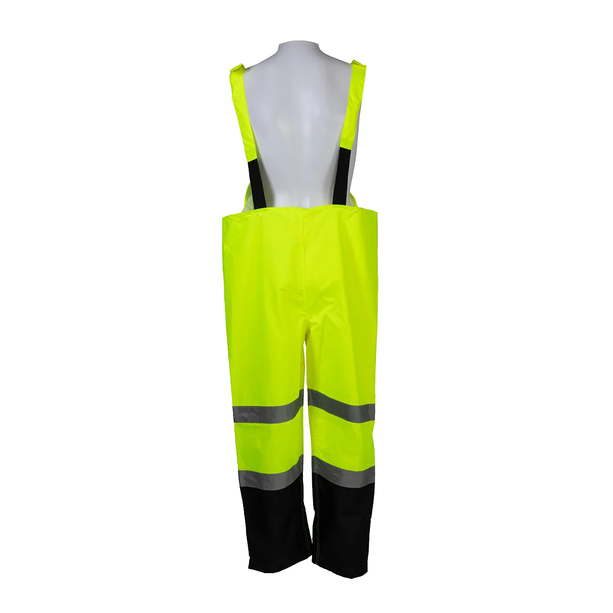 LBBIP-CE ANSI/ISEA 107-2015 Class E Lime/Black Waterproof Rain Bib Pants