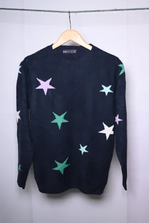 M&S Purple with Stars Sweatshirt - Medium