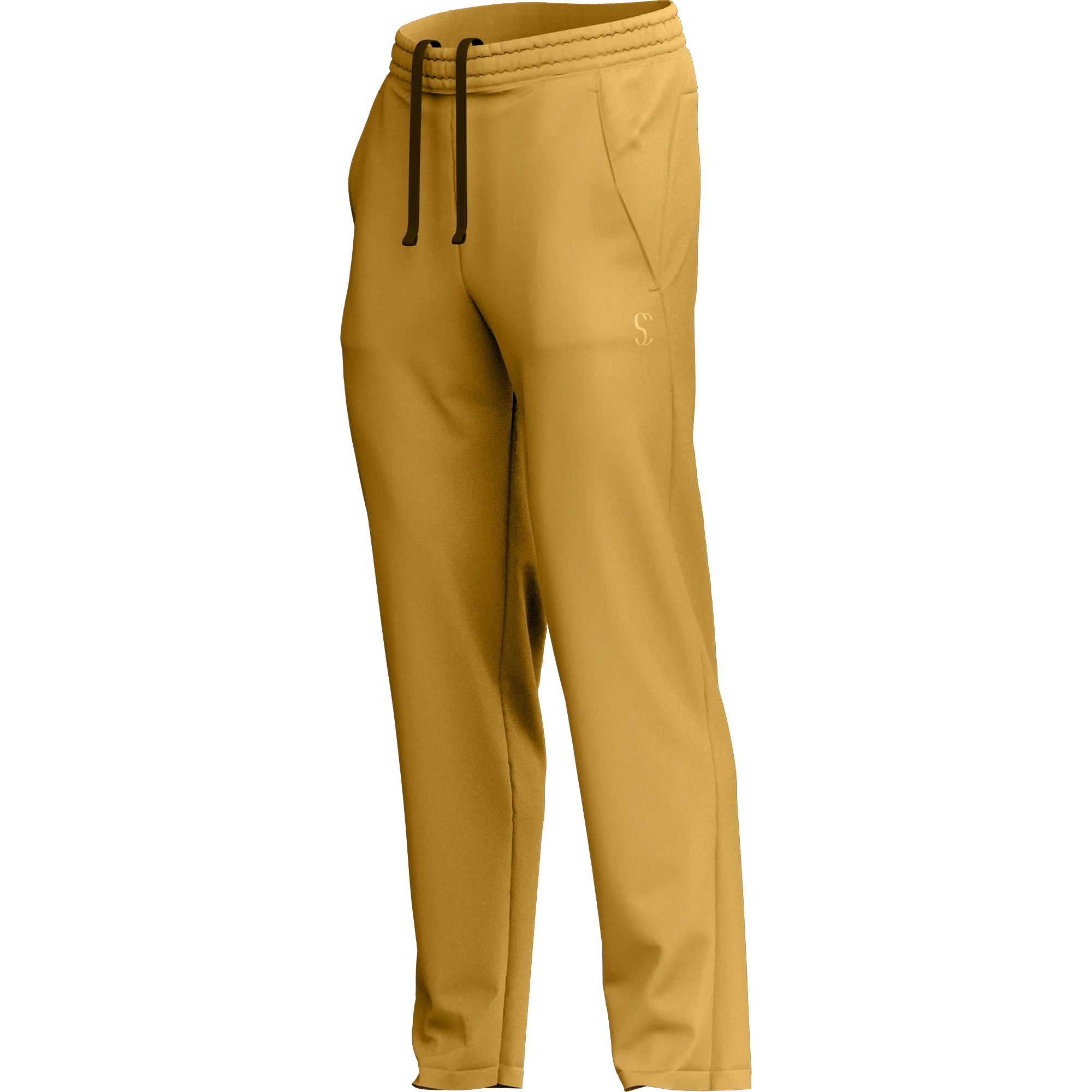 Men's Beige Poly Fleece Thermal Tracksuit Bottoms