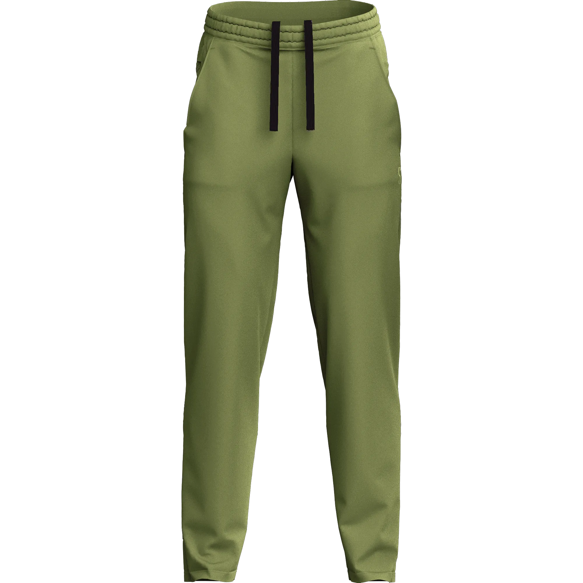 Men's Green Poly Fleece Thermal Tracksuit Bottoms