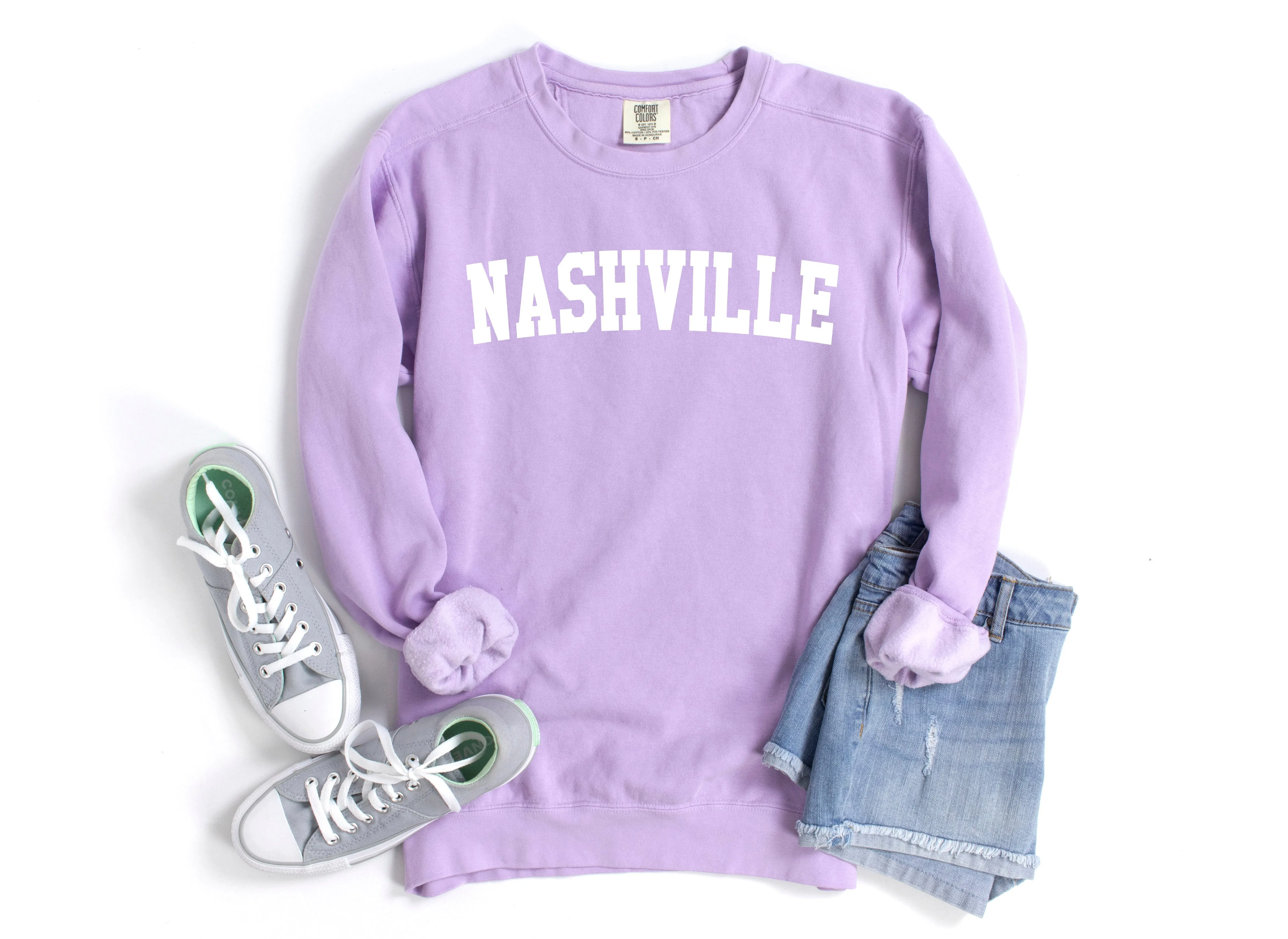 Nashville City Garment Dyed Comfort Colors Sweatshirt