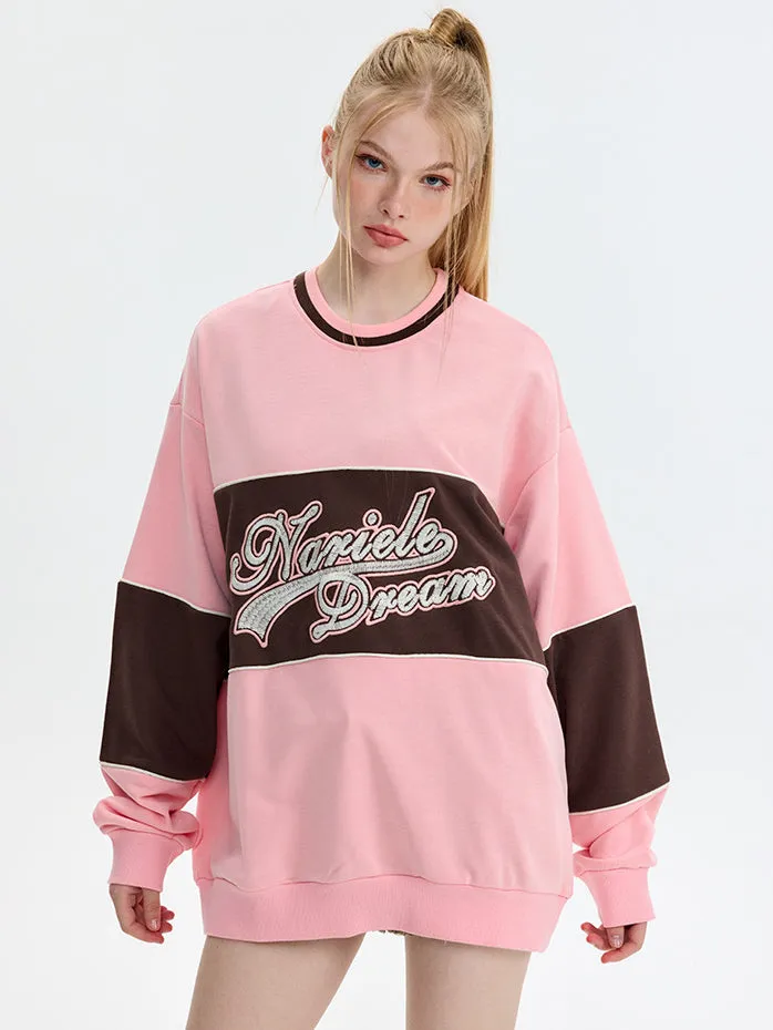 Nvuvu Fashionable Patchwork Print Sweatshirts