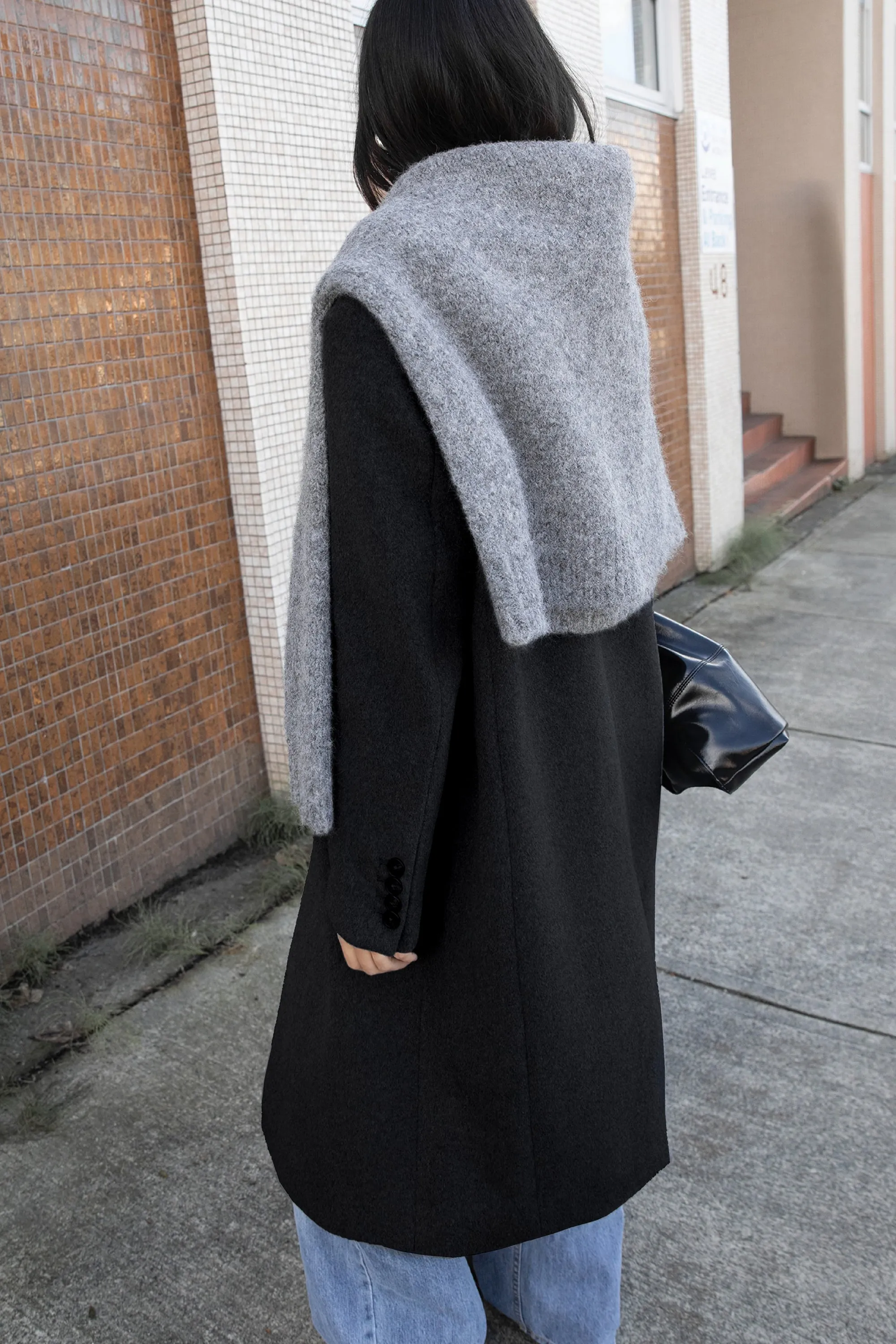 OVERSIZED WOOL-BLEND COAT