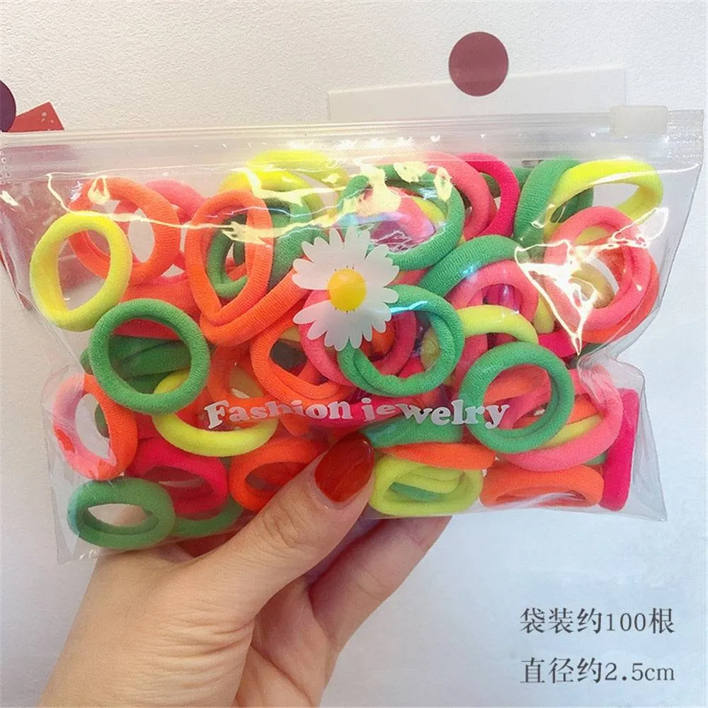 Premium Elastic Hair Bands: Versatile  Stylish Hair Accessories  50Pcs FREE SHIPPING