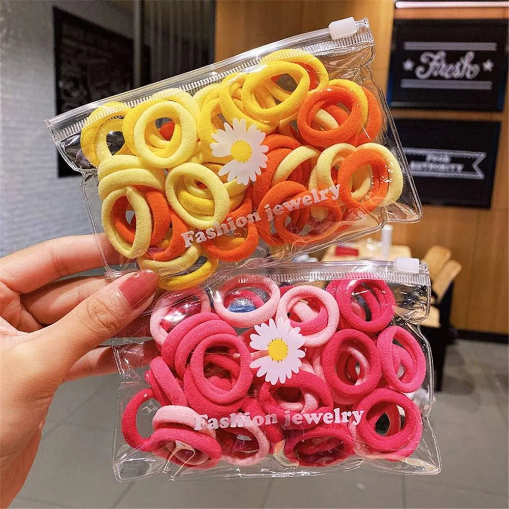 Premium Elastic Hair Bands: Versatile  Stylish Hair Accessories  50Pcs FREE SHIPPING