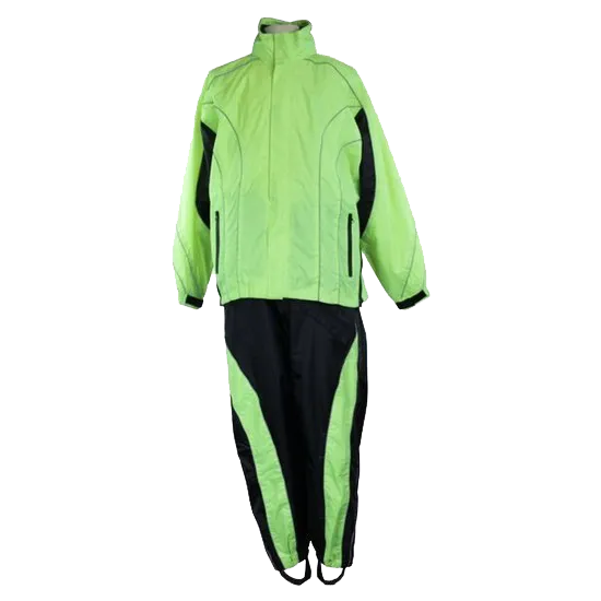 RS5020 Men's Two Piece High Visibility Motorcycle Rain Suit