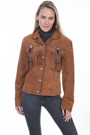 Scully Womens Cinnamon Boar Suede Jacket