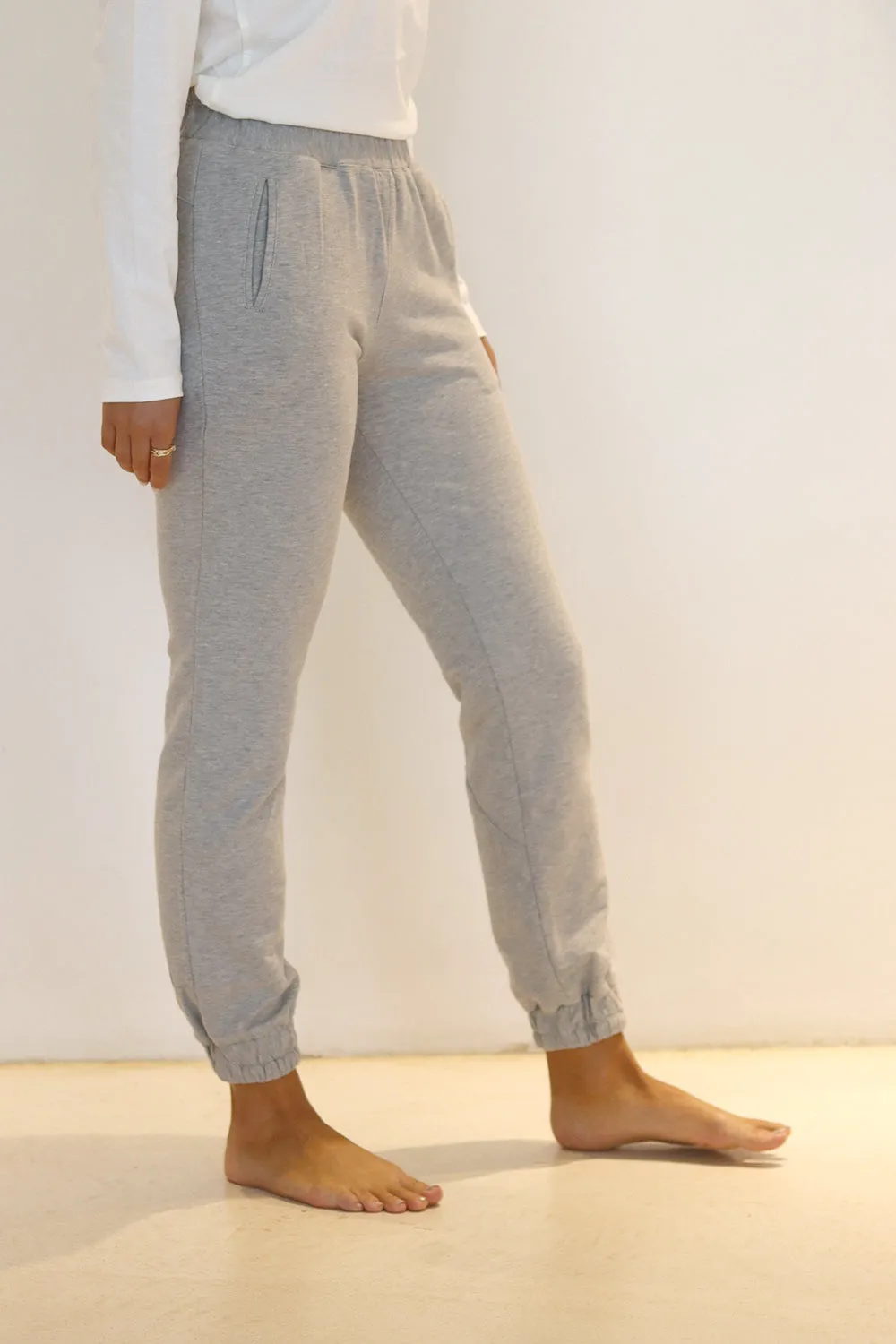 Sweat-Pants Melange Gray