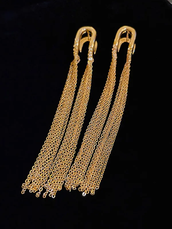 Tasseled Eardrop Earrings Accessories